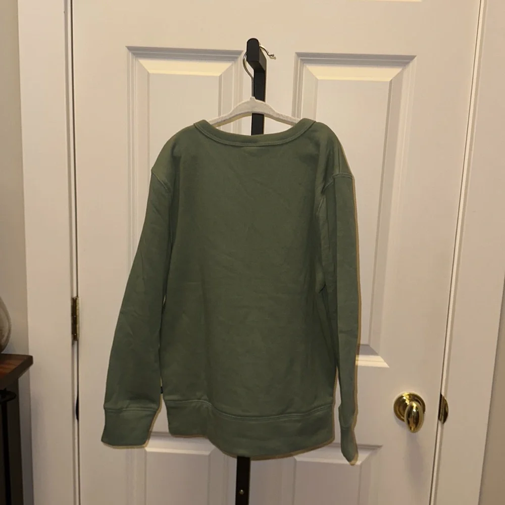 Gap Boy's Terry Lined Graphic Print Crewneck Pullover Sweatshirt